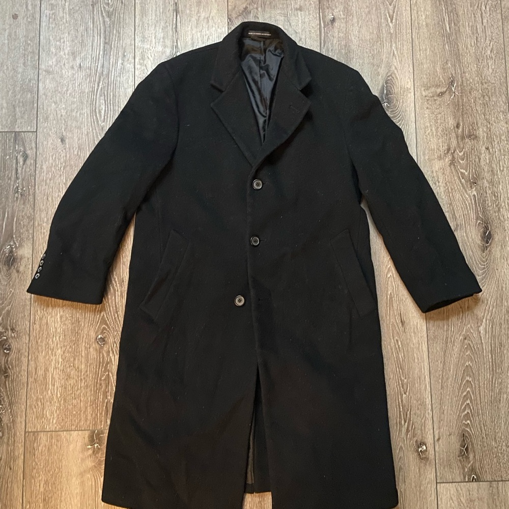 Alfani Men's Classic Black Trench Coat